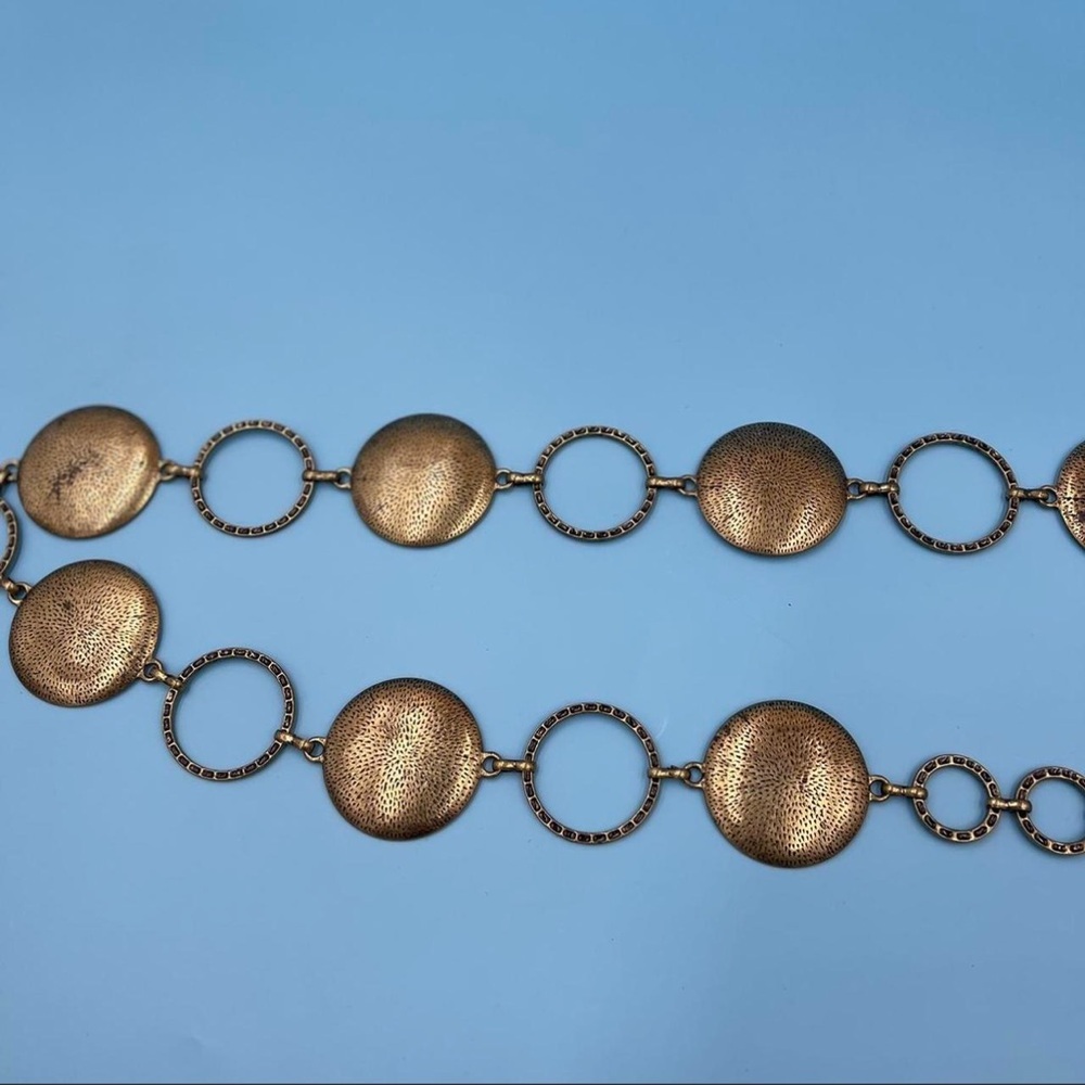 Vintage Chain Metal Engraved Hardware Belt - Picture 5 of 5